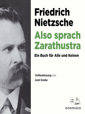 cover image of Also sprach Zarathustra. Ein Buch für Alle und Keinen.